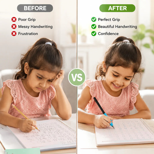 Magic Book for Kids (4 Book+10 Refill+1 Pen+1 Grip)