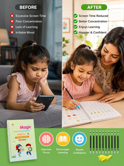 Magic Practice Copybook (4 Book + 10 Refill) (A-127)