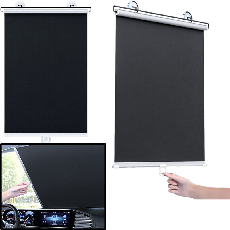 Retractable Suction Cup Window Roller Blind