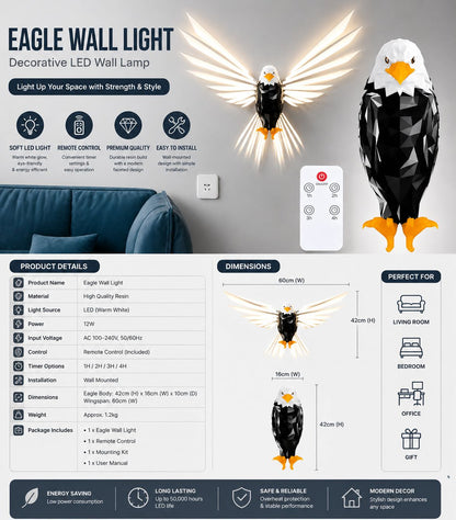 Eagle Wall Decoration Light