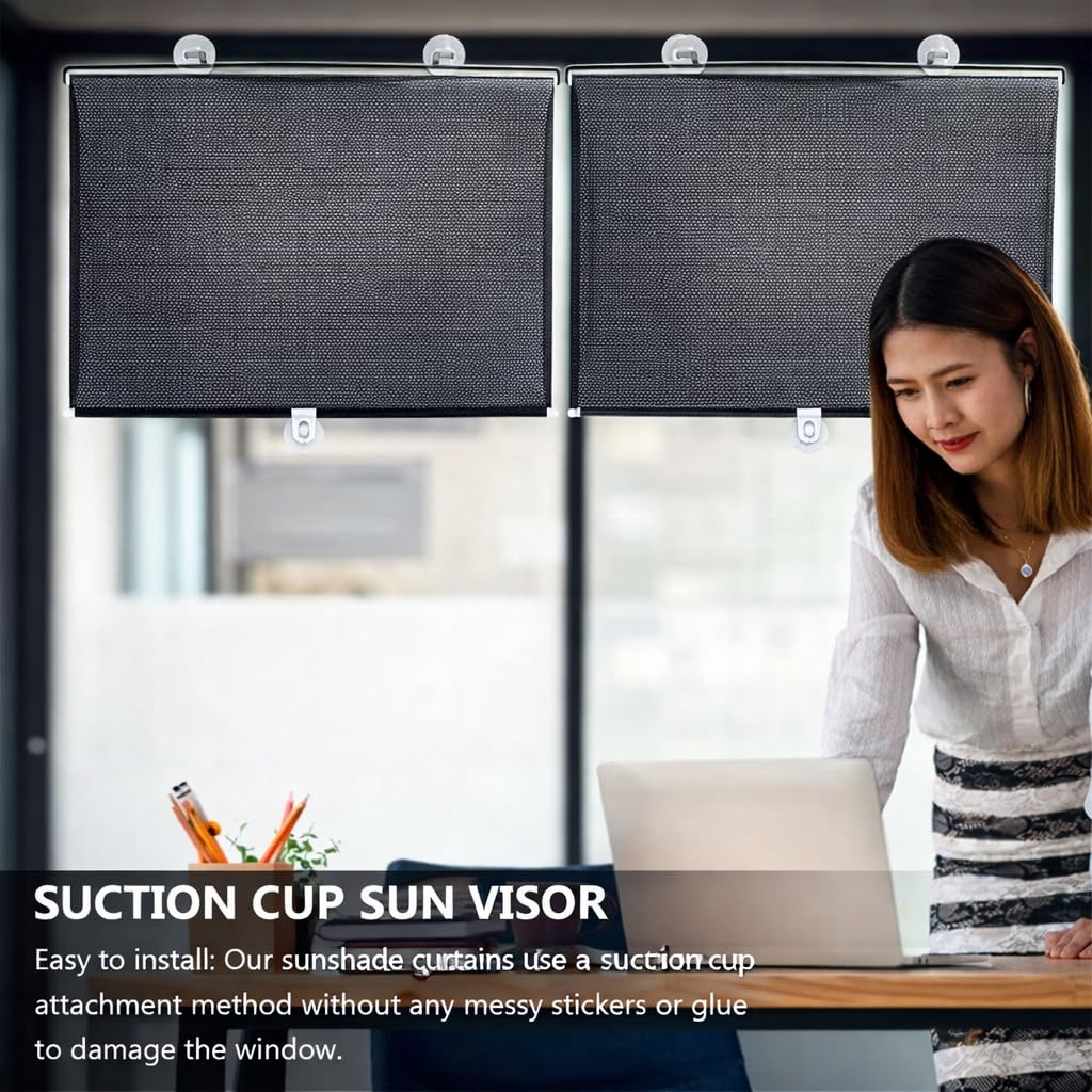 Retractable Suction Cup Window Roller Blind