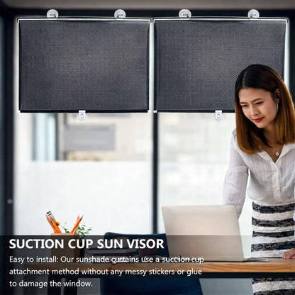 Retractable Suction Cup Window Roller Blind