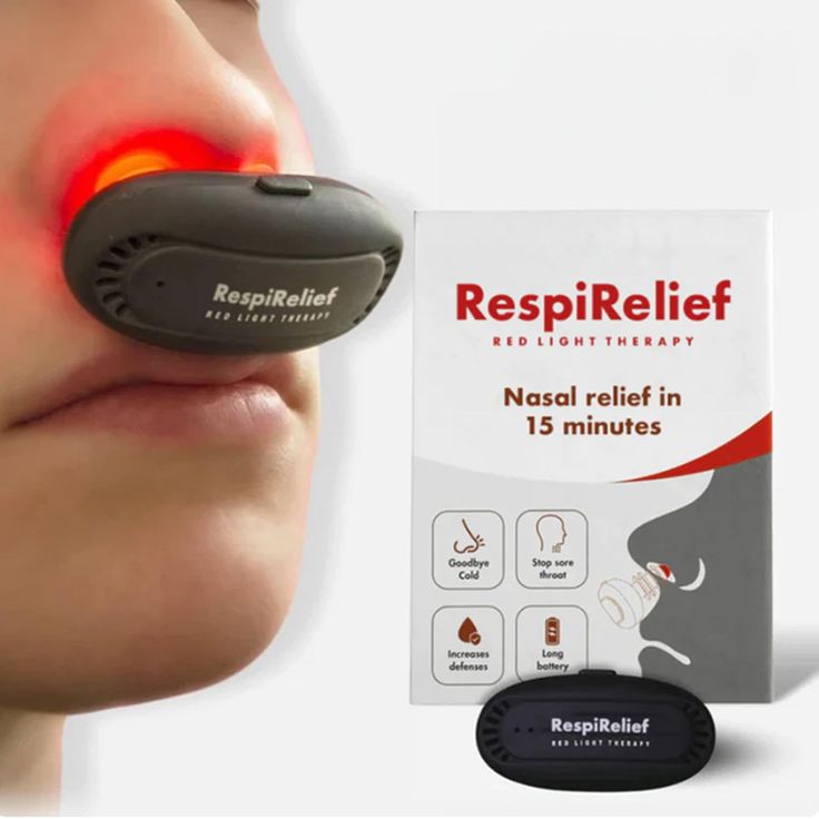 Portable Relief Red Light Therapy Instrument for Nose, Nasal Soothing Device