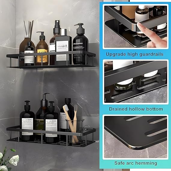 Adhesive Bathroom Shelf for Wall(pack of 2)
