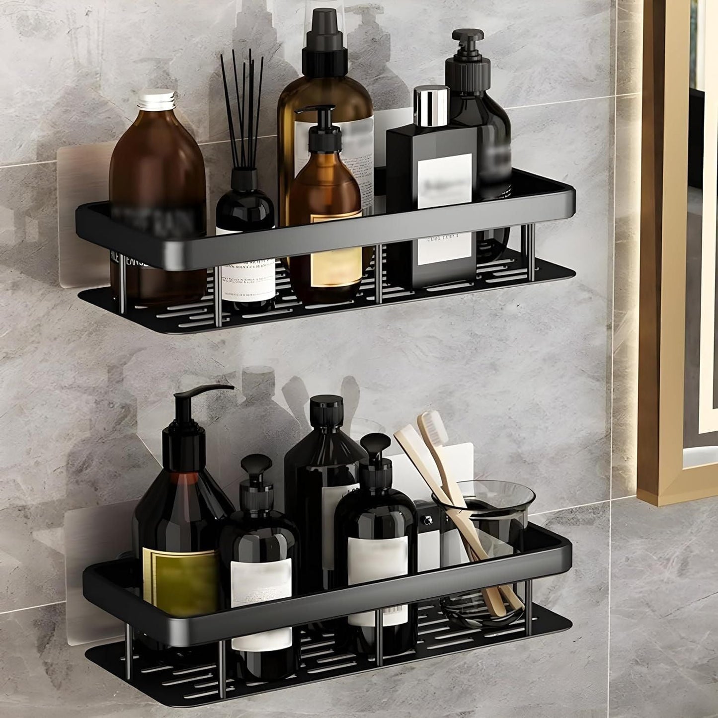 Adhesive Bathroom Shelf for Wall(pack of 2)