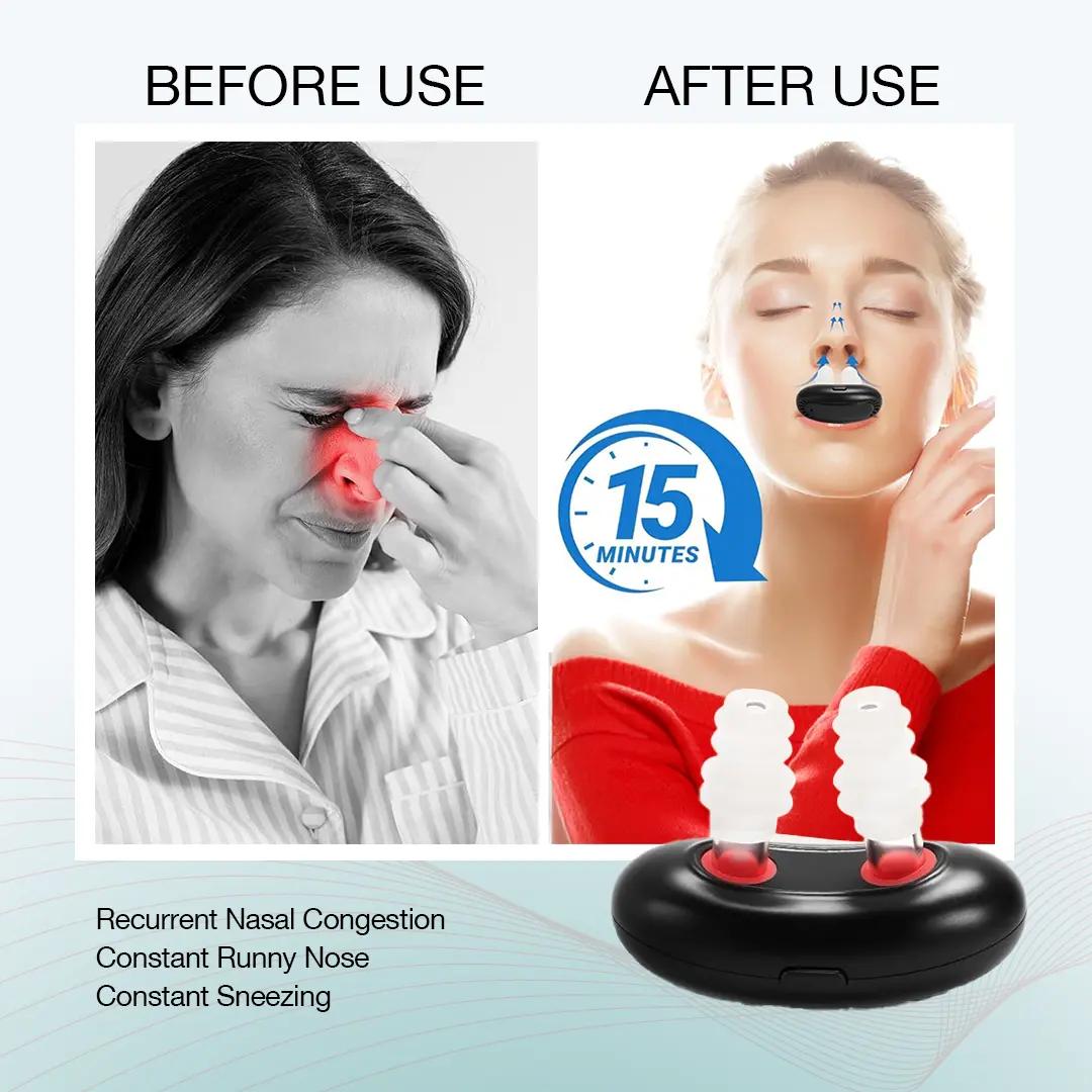 Portable Relief Red Light Therapy Instrument for Nose, Nasal Soothing Device